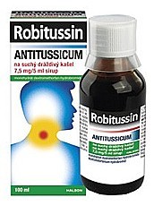 Robitussin Antitussicum na suchý dráždivý kašel 7,5 mg/5 ml, sirup 100 ml