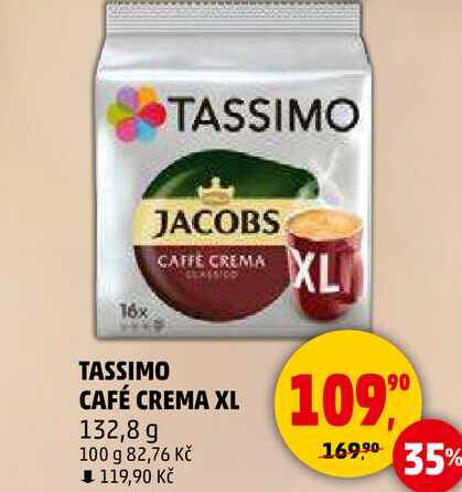 TASSIMO CAFÉ CREMA XL, 132,8 g 