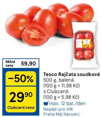 Tesco Rajčata soudková, 500 g. balená