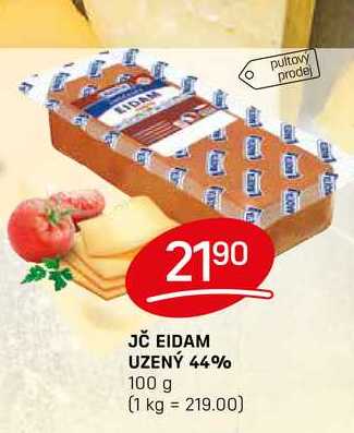 JČ EIDAM UZENÝ 44% 100g