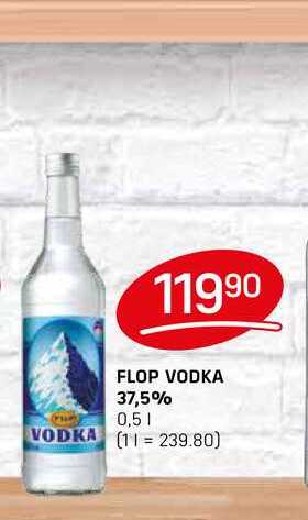 FLOP VODKA 37,5% 0,5l