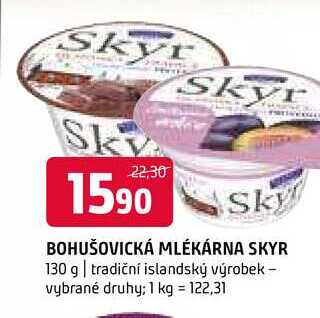 Bohušovická mlékárna Skyr 130g