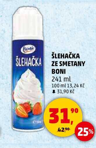 ŠLEHAČKA ZE SMETANY BONI, 241 ml