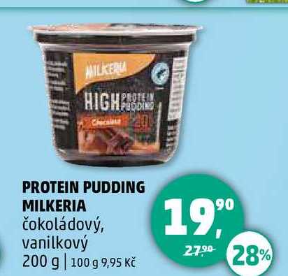 PROTEIN PUDDING MILKERIA čokoládový, 200 g 