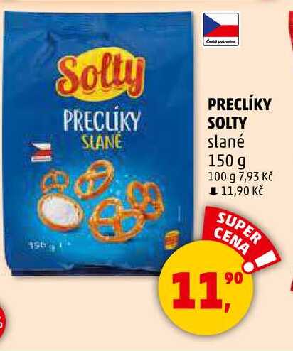 PRECLÍKY SOLTY slané, 150 g 