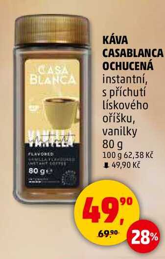 KÁVA CASABLANCA OCHUCENÁ instantní, 80 g