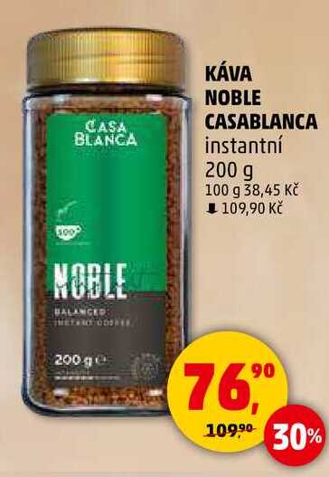 KÁVA NOBLE CASABLANCA instantní, 200 g