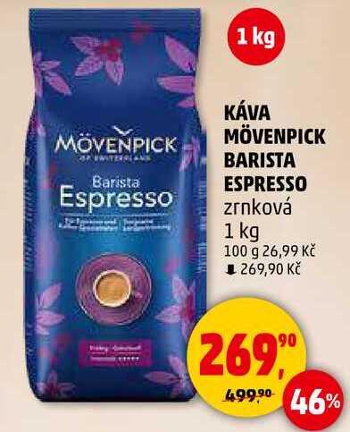 KÁVA MÖVENPICK BARISTA ESPRESSO zrnková, 1 kg