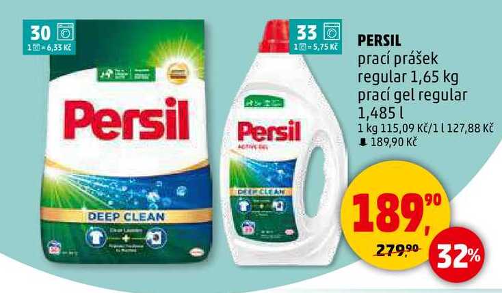 PERSIL prací prášek regular, 1,65 kg