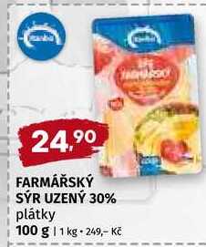 Farmářský sýr uzený 100g