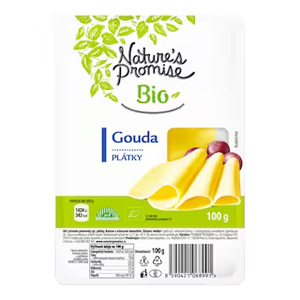 Nature's Promise Bio Gouda 48% - plátky, 100 g