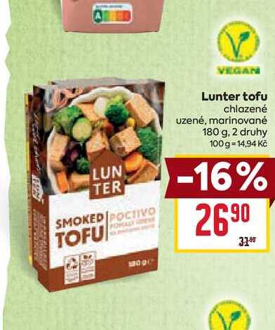 Lunter tofu chlazené uzené, marinované 180 g