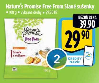 Nature's Promise Free From Slané sušenky, 100 g 