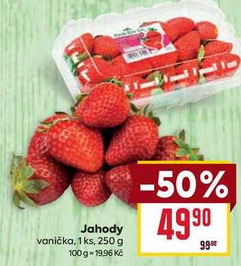 Jahody vanička, 1 ks, 250 g 