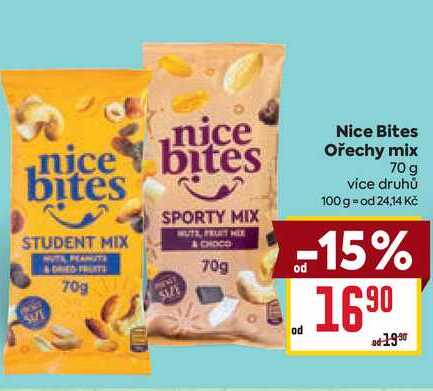 Nice Bites Ořechy mix 70 g 