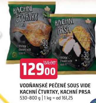 Vodňanské pečené sous vide kachní čtvrtky kachní prsa 530-800g