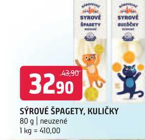 Sýrové špagety kuličky 80g