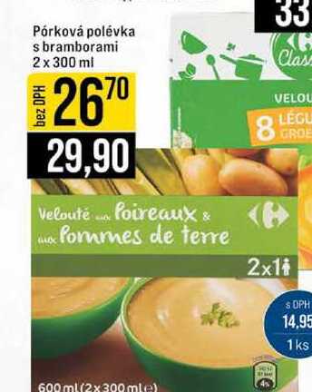 Pórková polévka s bramborami 2 x 300 ml