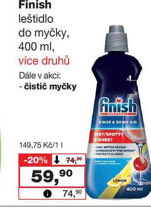 Finish leštidlo do myčky, 400 ml