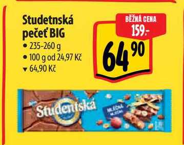 Studetnská pečeť BIG, 235-260 g 