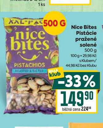 Nice Bites Pistácie pražené solené 500 g