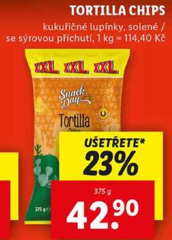 TORTILLA CHIPS, 375 g