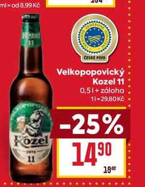 Velkopopovický Kozel 11 0,5l