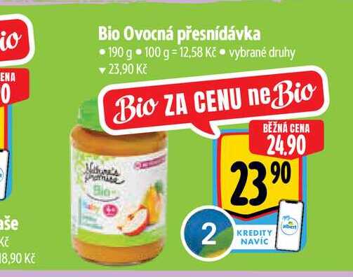   Bio Ovocná přesnídávka 190 g 