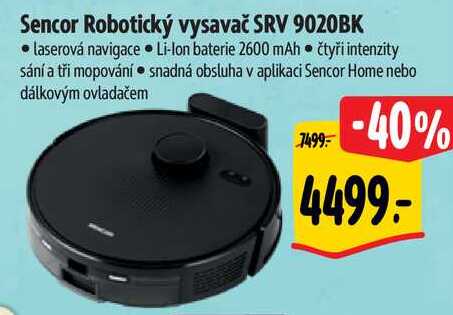 Sencor Robotický vysavač SRV 9020BK 