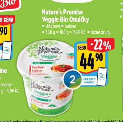   Nature's Promise Veggie Bio Omáčky 300 g