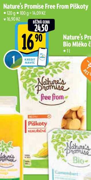 Nature's Promise Free From Piškoty, 120 g 