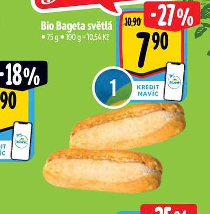   Bio Bageta světlá 75 g 