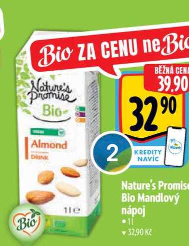   Nature's Promise Bio Mandlový nápoj  1 l