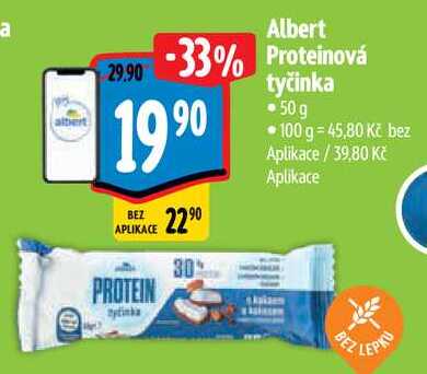 Albert Proteinová tyčinka, 50 g 