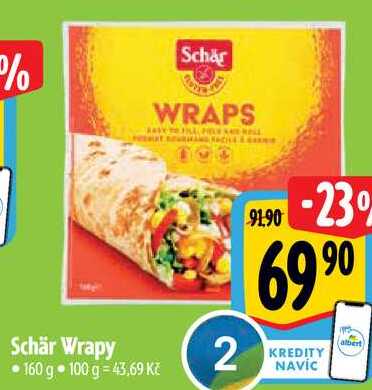 Schär Wrapy, 160 g