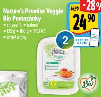 Nature's Promise Veggie Bio Pomazánky, 125 g