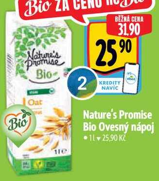 Nature's Promise Bio Ovesný nápoj, 1 l