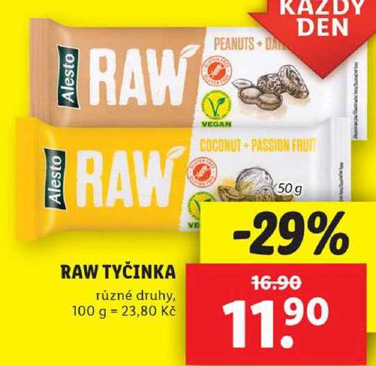 Raw tyčinka, 50 g