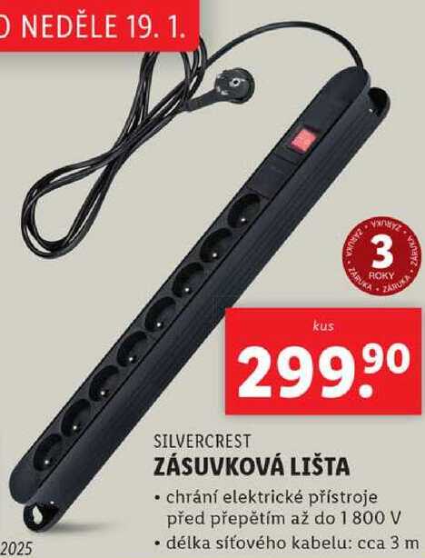 ZÁSUVKOVÁ LIŠTA