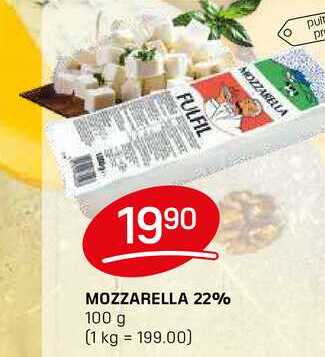 MOZZARELLA 22% 100g 