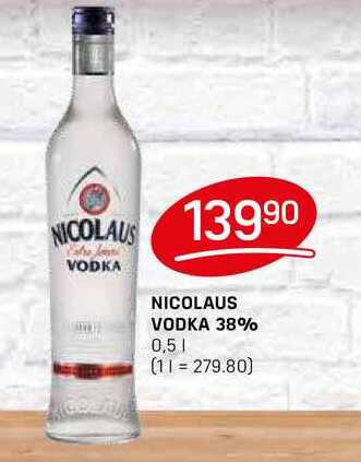 NICOLAUS VODKA 38% 0,5l