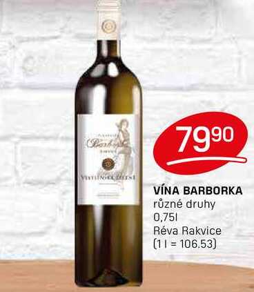 Vína Barborka 0,75l