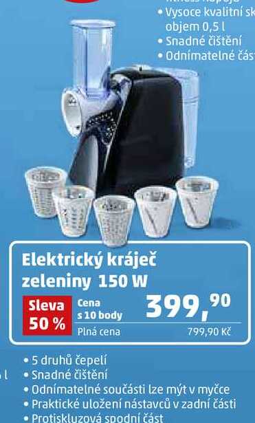 Elektrický kráječ zeleniny 150 W 