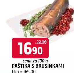 Paštika s brusinkami 100g