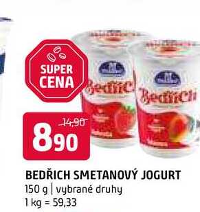 Bedřich smetanový jogurt 150 g vybrané druhy 