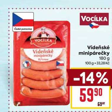 Vídeňské minipárečky 180 g 