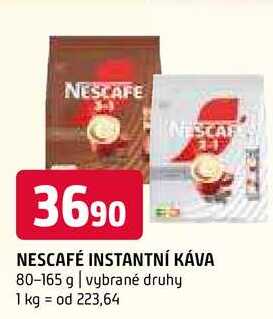 Nescafé instantní káva 80-165g, vybrané druhy