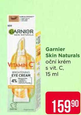 Garnier Skin Naturals oční krém s vit. C, 15 ml 