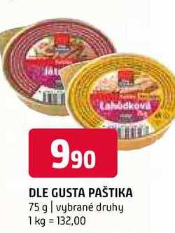 Dle gusta paštika 75 g vybrané druhy