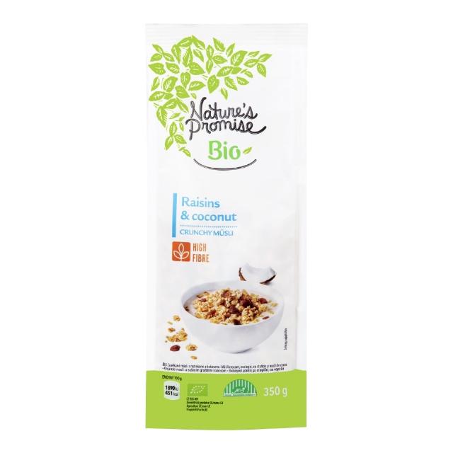 Nature´s Promise Bio müsli rozinky a kokos
